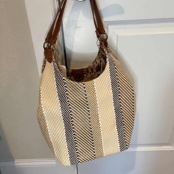 Sakroots Classic Roma Shopper or Crossbody.  NWT Vegan & RECYCLED - Picture 11 of 12
